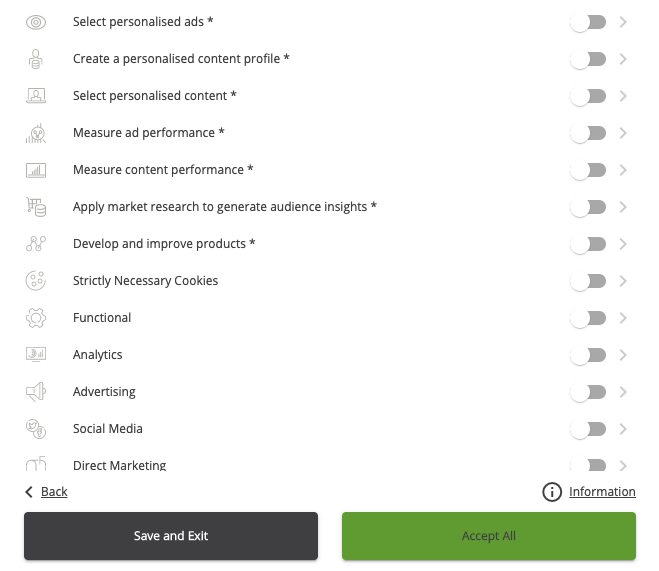 Cookie consent example 2