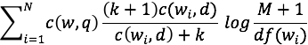 Equation with BM25 transformation